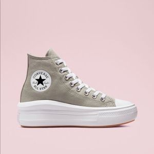 Light green platform converse